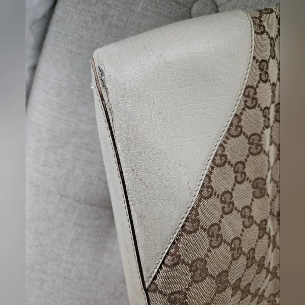 🌟Vintage Gucci Hasler Web Tote Monogram🌟 - Picture 10 of 12